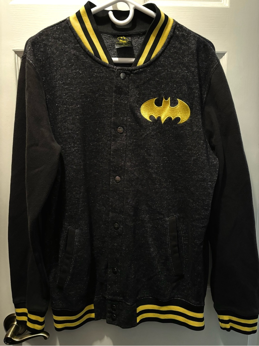 Batman Black Jacket with Yellow Accents